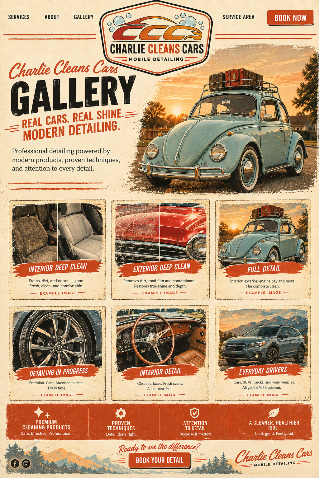 Charlie Cleans Cars Gallery